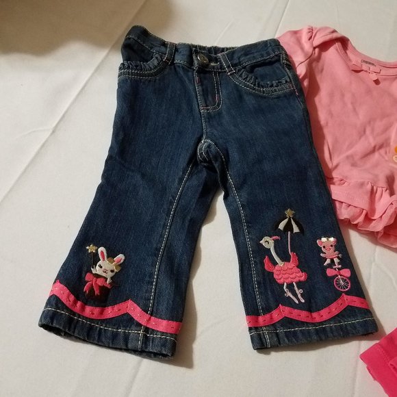 Gymboree Star of the Show NWT 6-12 month Leggings, Jeans & shirt. - Picture 2 of 3